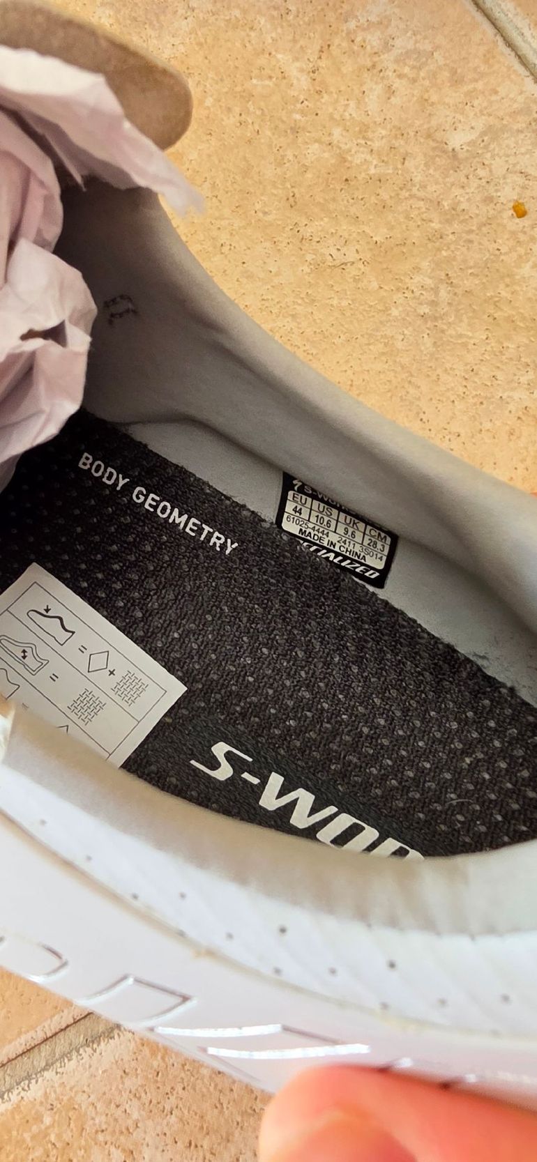 Used Specialized S-Works Ares 2 Shoes 44 2026 bike — image 3 of 10