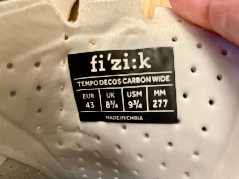 Used Fizik Tempo Decos Carbon Wide Tg. 43 bike — image 5 of 5