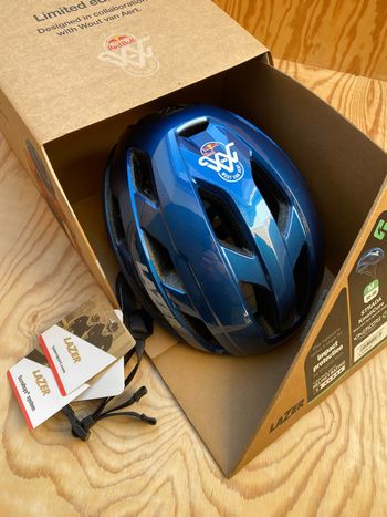 Used Lazer Strada KinetiCore Red Bull Wout van Aert Helmet bike