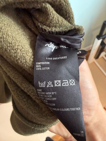 Used Rapha Logo Sweatshirt – Dark Olive bike — image 5 of 5