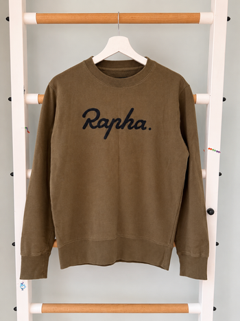 Used Rapha Logo Sweatshirt – Dark Olive bike