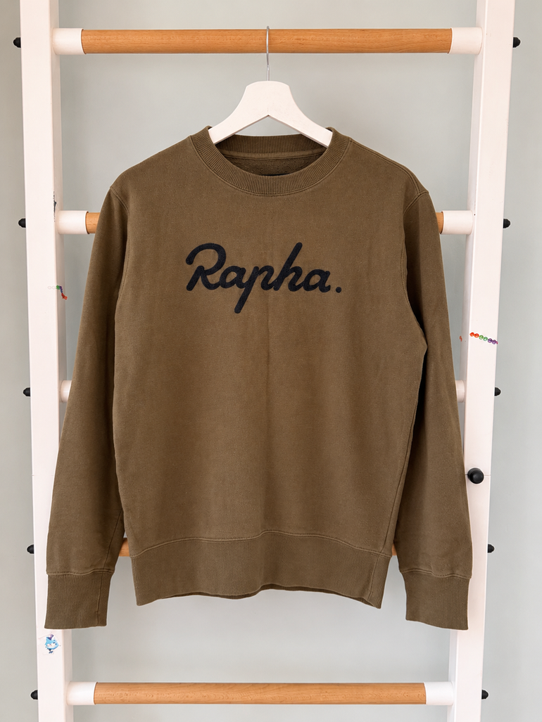 Used Rapha Logo Sweatshirt – Dark Olive bike — image 1 of 5