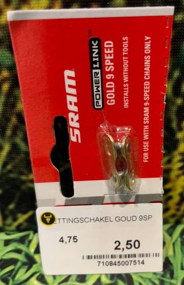 Tweedehands Sram Power Link Gold 9 speed 2025 bike