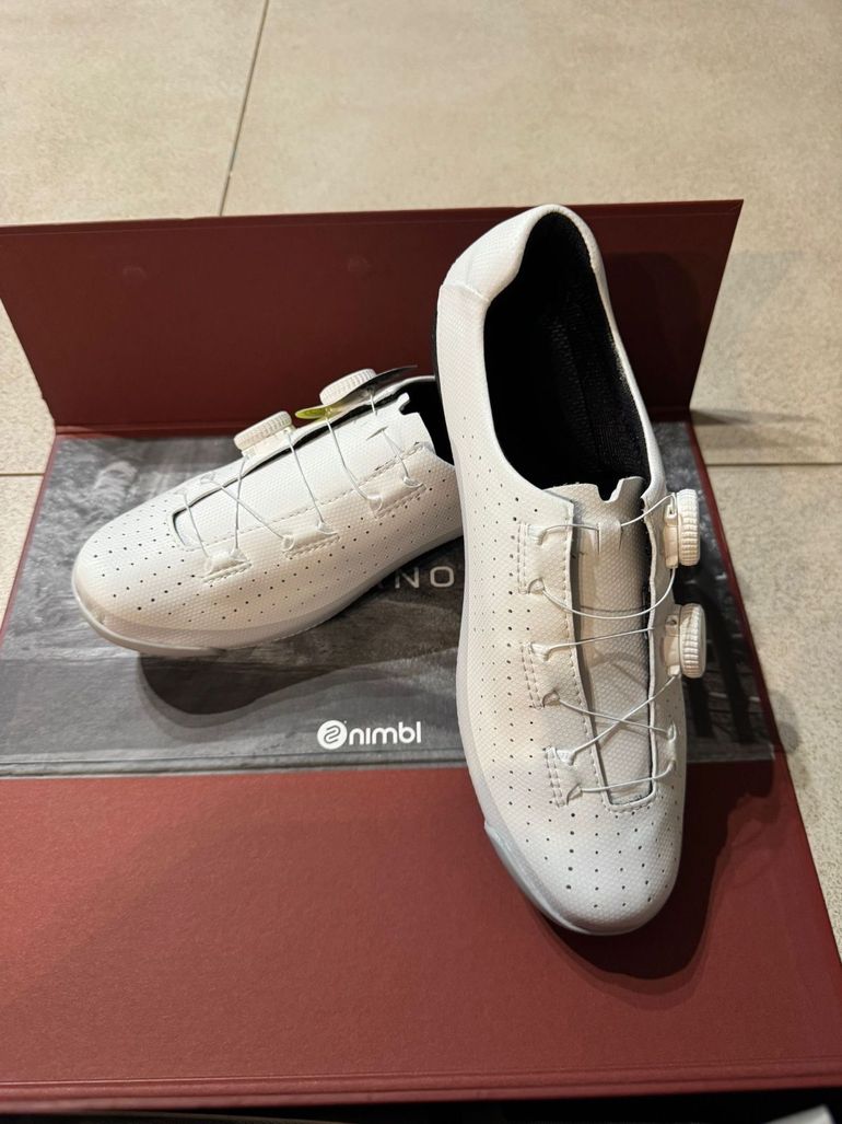 Used Nimbl Urano Gravel Shoes White 41 bike — image 3 of 4