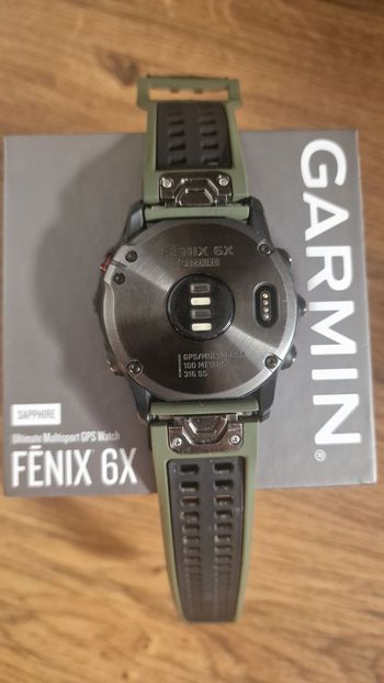Used Garmin Fenix 6X Sapphire GPS Watch bike — image 5 of 5