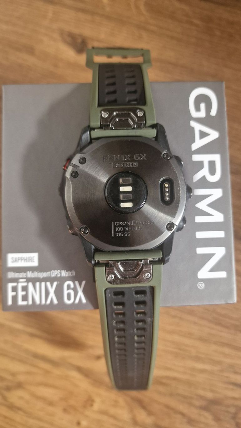 Used Garmin Fenix 6X Sapphire GPS Watch bike — image 5 of 5