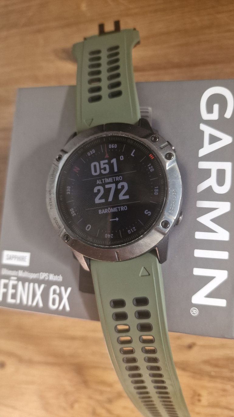 Used Garmin Fenix 6X Sapphire GPS Watch bike — image 3 of 5