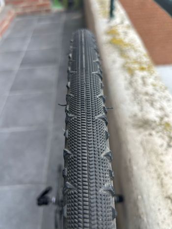 Used Triban Rear cWheel Complete with Gravel Tire 700c, Microshift Cassette, 160mm Brake bike — image 7 of 8