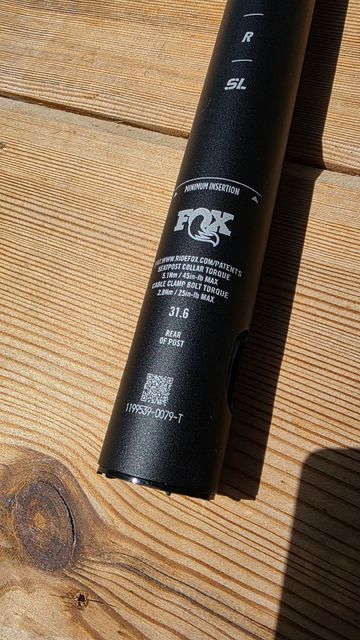 Brugt Fox SL Kashima 31, 6 150 mm 2025 bike — billede 4 af 4