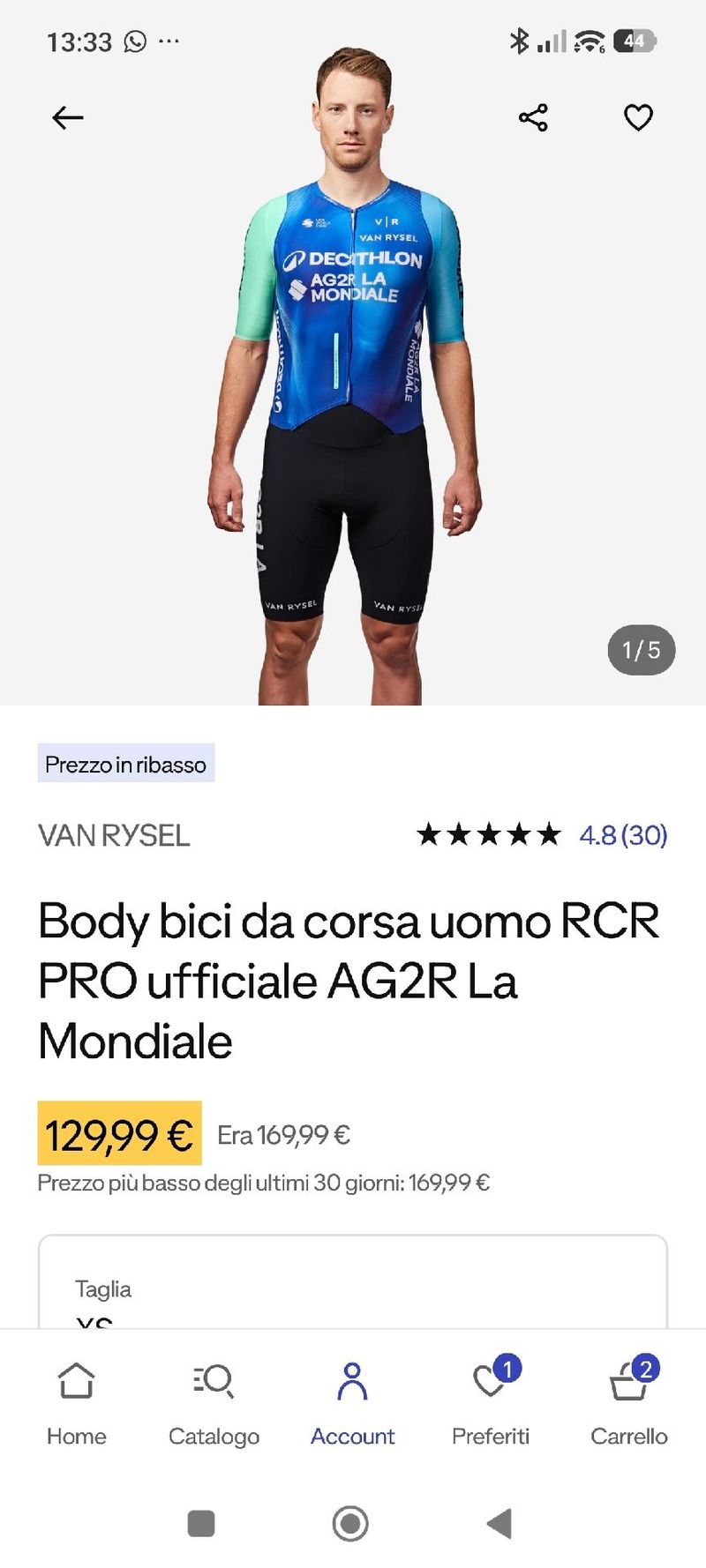Brugt Van Rysel body declaton 2025 Cycling Clothing