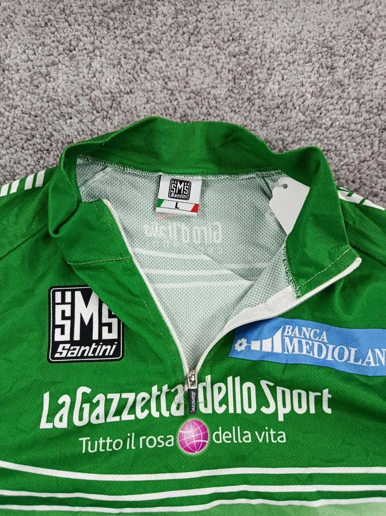 Used Santini maillot velo homme taille l -71 7065 cyclisme route Giro d'Italia Centoanni bike — image 4 of 17