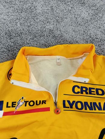 Castelli maillot velo homme taille m -92 7366 cyclisme route respirant Banesto Maillot Jaune bike d'occasion — image 5 sur 11