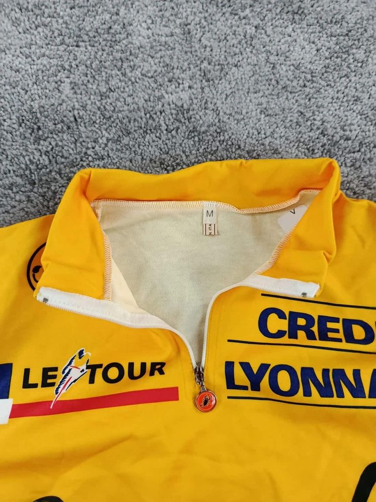 Castelli maillot velo homme taille m -92 7366 cyclisme route respirant Banesto Maillot Jaune bike d'occasion — image 5 sur 11