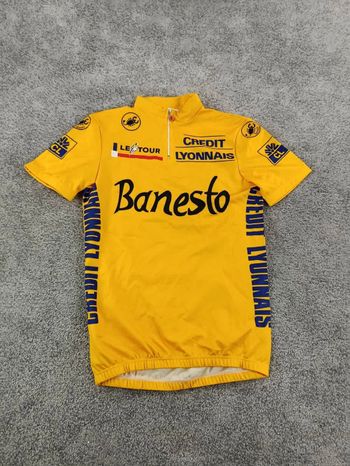 Castelli maillot velo homme taille m -92 7366 cyclisme route respirant Banesto Maillot Jaune bike d'occasion
