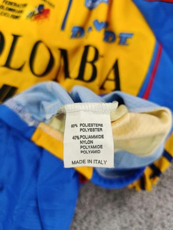 Used Santini maillot velo homme taille L - 62 7177 cyclisme route respirant Selle italia Colombia bike — image 8 of 10