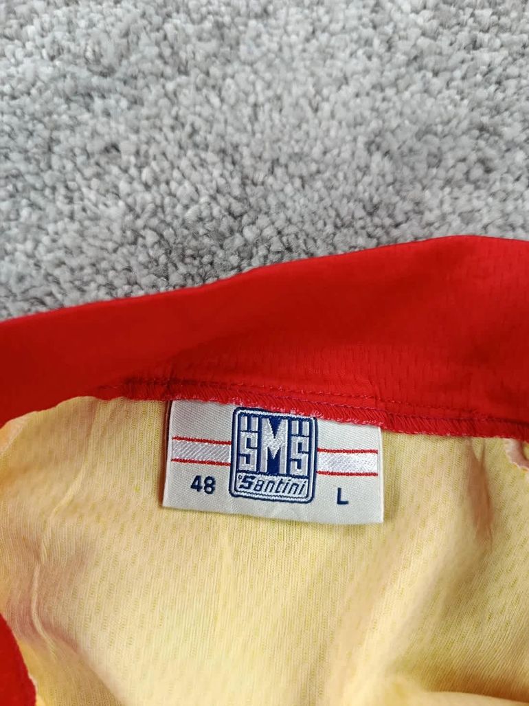 Used Santini maillot velo homme taille L - 62 7177 cyclisme route respirant Selle italia Colombia bike — image 6 of 10
