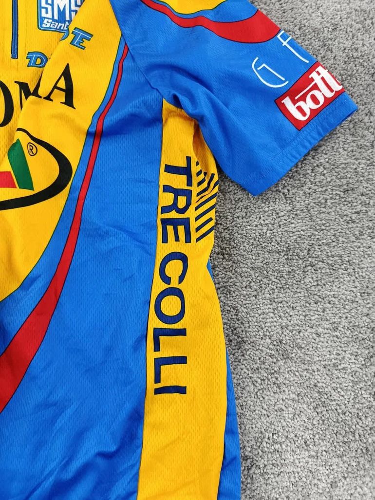 Used Santini maillot velo homme taille L - 62 7177 cyclisme route respirant Selle italia Colombia bike — image 2 of 10