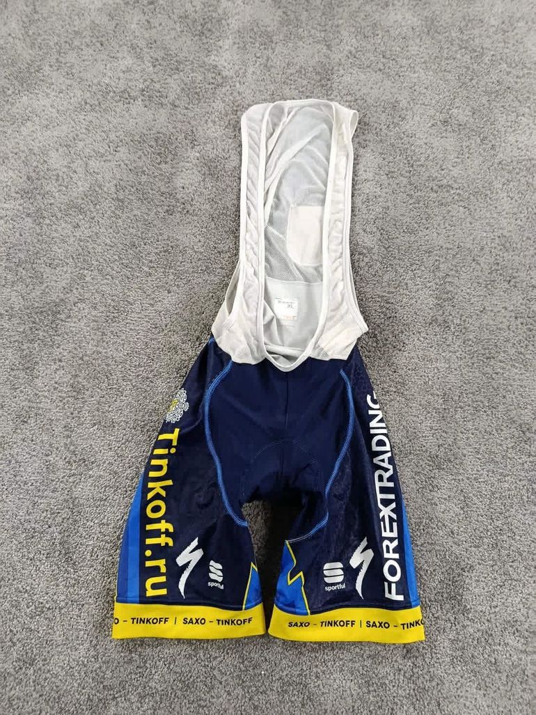 Używany Sportful cuissard court velo homme taille xl -44 7121 cyclisme route respirant saxo tinkoff bike — zdjęcie 1 z 10