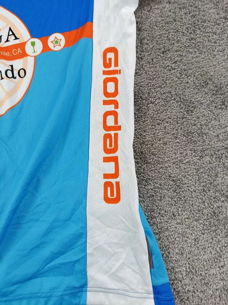 Used Giordana maillot velo homme taille xl -67 6943 cyclisme route respirant usa bike — image 2 of 9