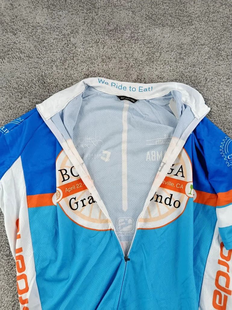 Used Giordana maillot velo homme taille xl -67 6943 cyclisme route respirant usa bike — image 4 of 9