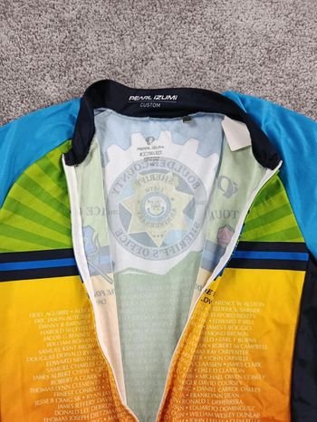 Used Pearl Izumi maillot velo homme taille m -39 6883 cyclisme route respirant police usa tour bike — image 4 of 9