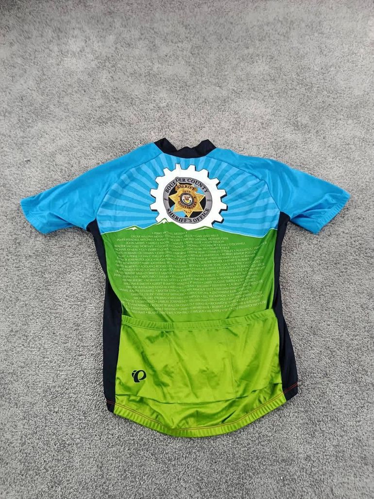 Used Pearl Izumi maillot velo homme taille m -39 6883 cyclisme route respirant police usa tour bike — image 7 of 9