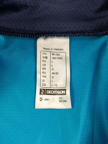 Used Triban maillot velo homme taille l -92 7305 cyclisme route respirant bike — image 3 of 8