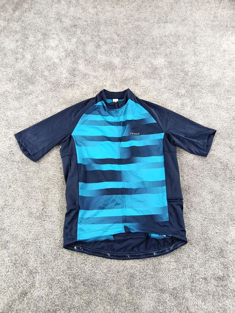 Used Triban maillot velo homme taille l -92 7305 cyclisme route respirant bike — image 1 of 8