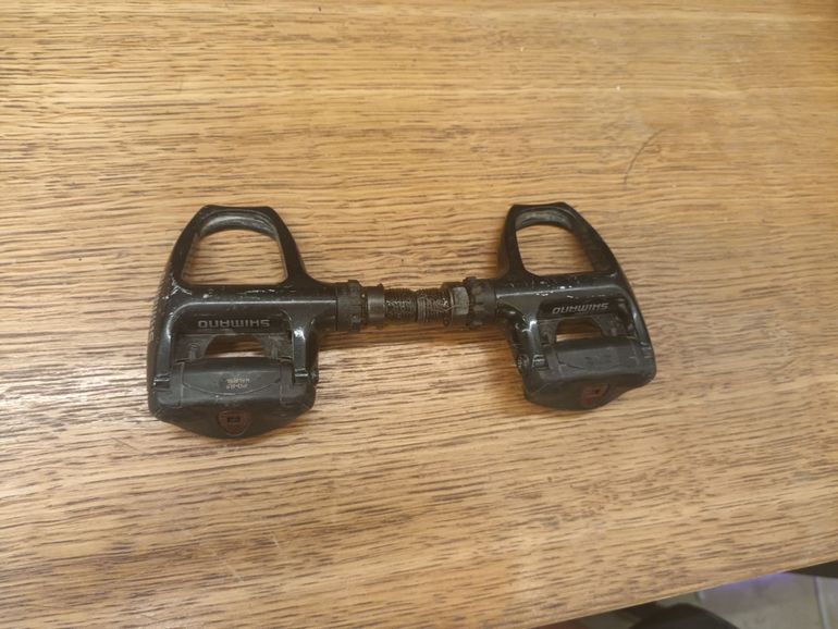 Used Shimano SPD road bike pedals PD-R540 bike — image 2 of 4