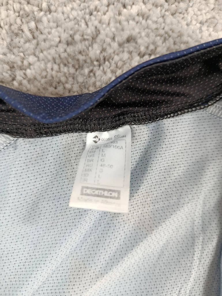 Used BTWIN maillot velo homme taille l -02 7771 cyclisme route respirant bike — image 4 of 8
