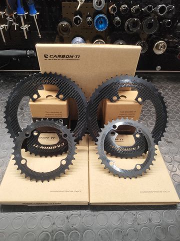 Carbon-Ti X-CarboRing EVO 52/36 Shimano 12v 2026 Drivetrain & Pedals usato
