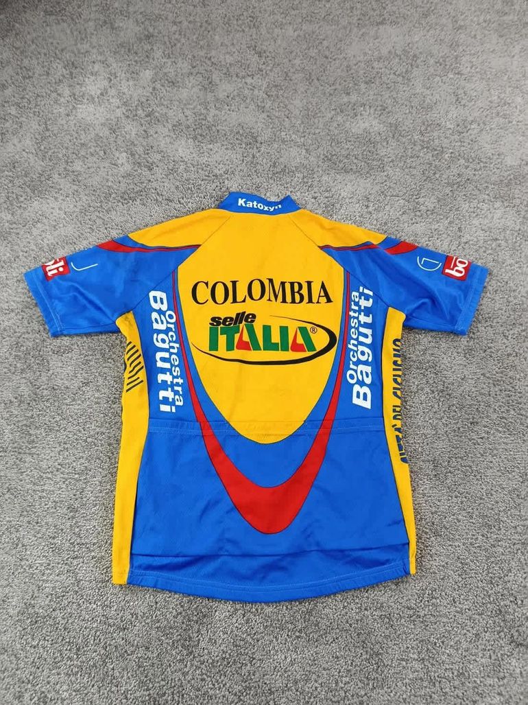 Used Santini sms maillot velo homme taille m -71 7057 cyclisme route respirant columbia selle italia bike — image 7 of 8