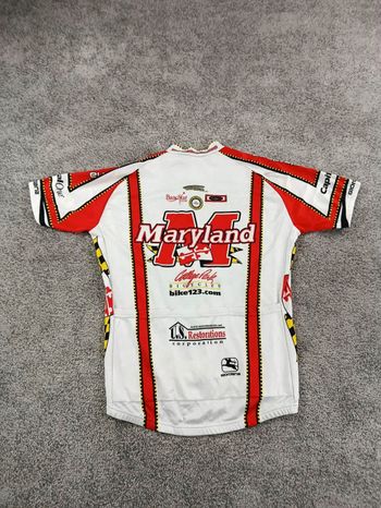Used Giordana maillot velo homme taille l -61 7030 cyclisme route respirant maryland usa bike — image 7 of 8