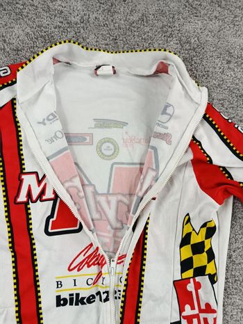 Used Giordana maillot velo homme taille l -61 7030 cyclisme route respirant maryland usa bike — image 4 of 8
