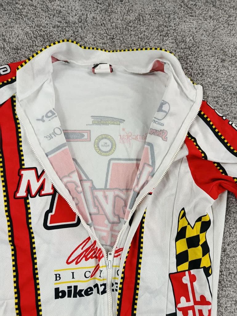 Used Giordana maillot velo homme taille l -61 7030 cyclisme route respirant maryland usa bike — image 4 of 8