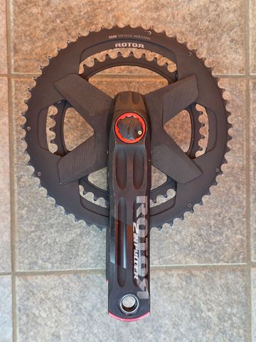 Brugt Rotor 2INpower DM Crankset Drivetrain & Pedals