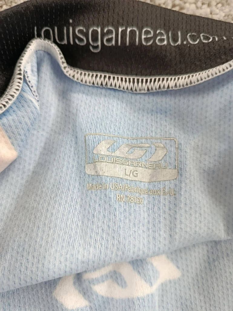 Used Louis Garneau maillot velo homme taille l -32 6662 cyclisme route respirant Nevada las vegas bike — image 5 of 8