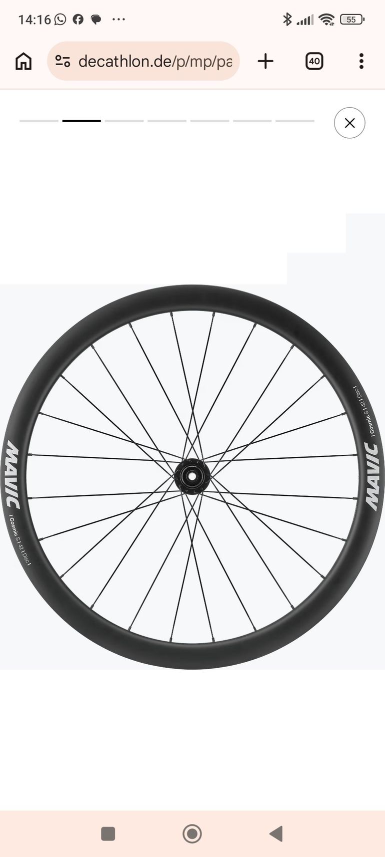 Used Mavic Cosmic S 42 Disc Wheelset 2026 bike — image 3 of 12