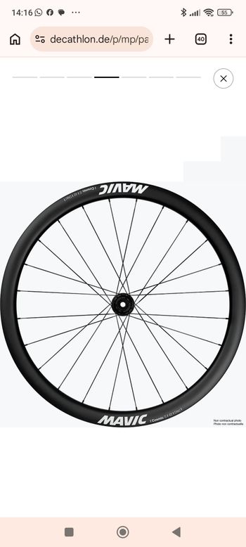 Used Mavic Cosmic S 42 Disc Wheelset 2026 bike — image 6 of 12