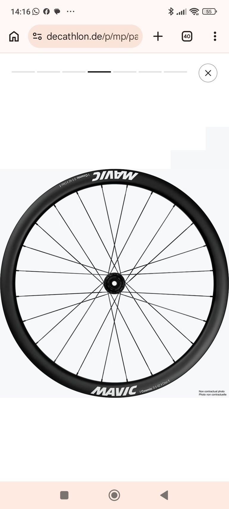 Used Mavic Cosmic S 42 Disc Wheelset 2026 bike — image 6 of 12