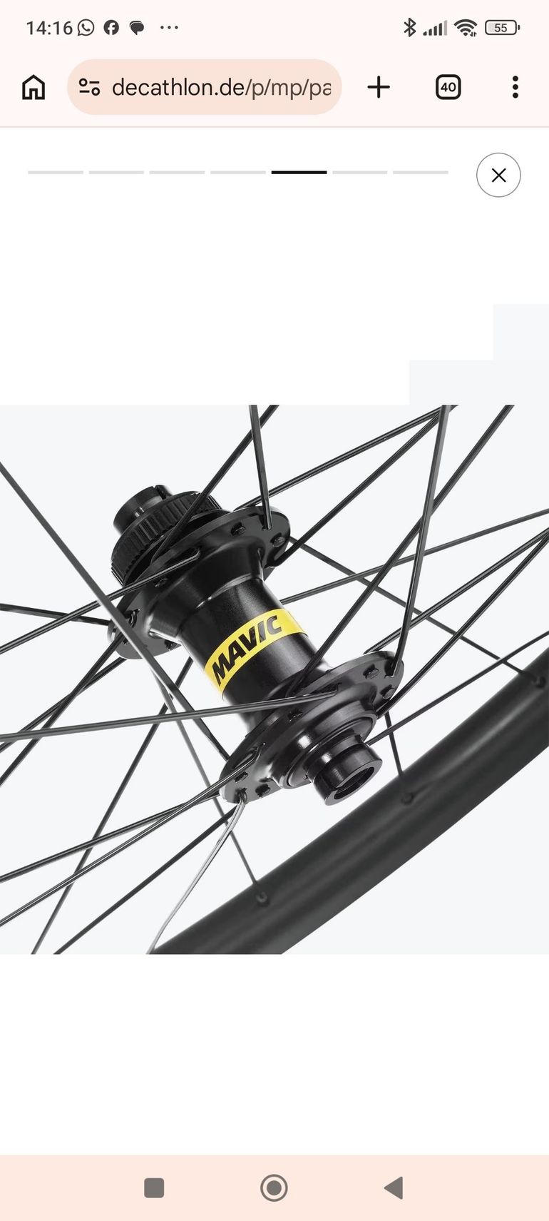 Used Mavic Cosmic S 42 Disc Wheelset 2026 bike — image 5 of 12