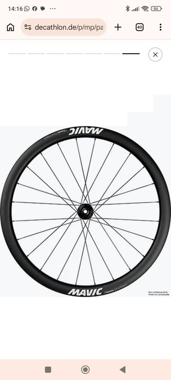 Used Mavic Cosmic S 42 Disc Wheelset 2026 bike — image 8 of 12