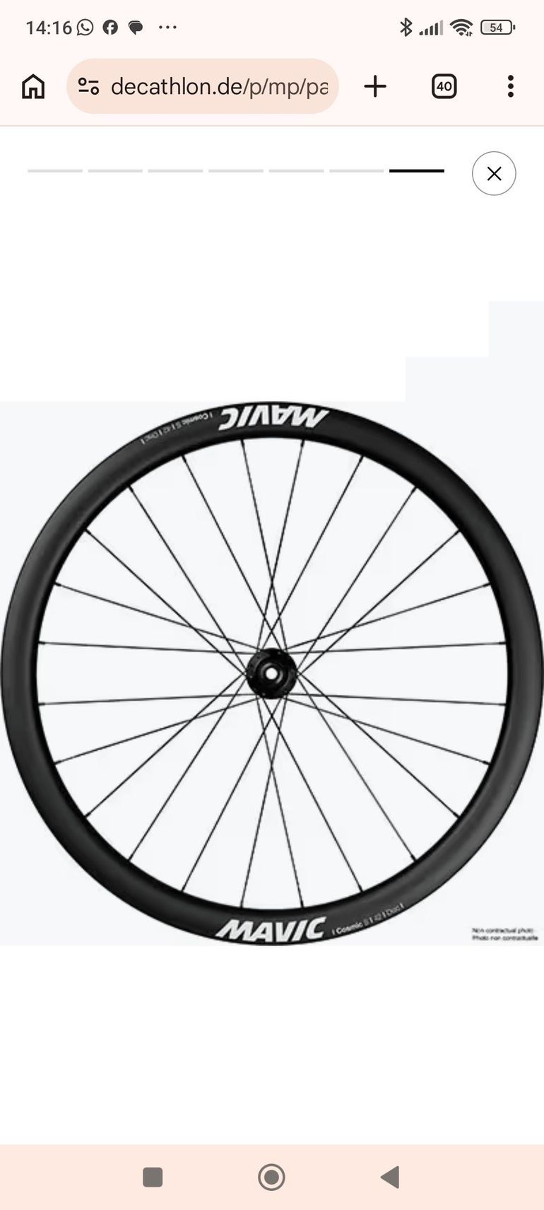 Used Mavic Cosmic S 42 Disc Wheelset 2026 bike — image 8 of 12