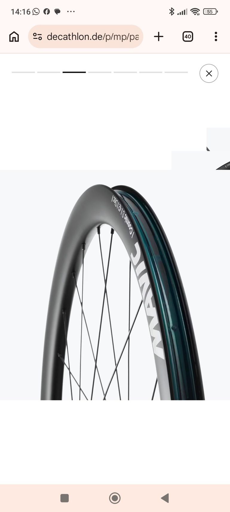 Used Mavic Cosmic S 42 Disc Wheelset 2026 bike — image 7 of 12