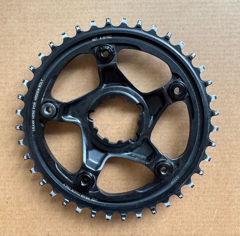 Used Sram chainring 40T 11-speed with spider bike — image 2 of 2