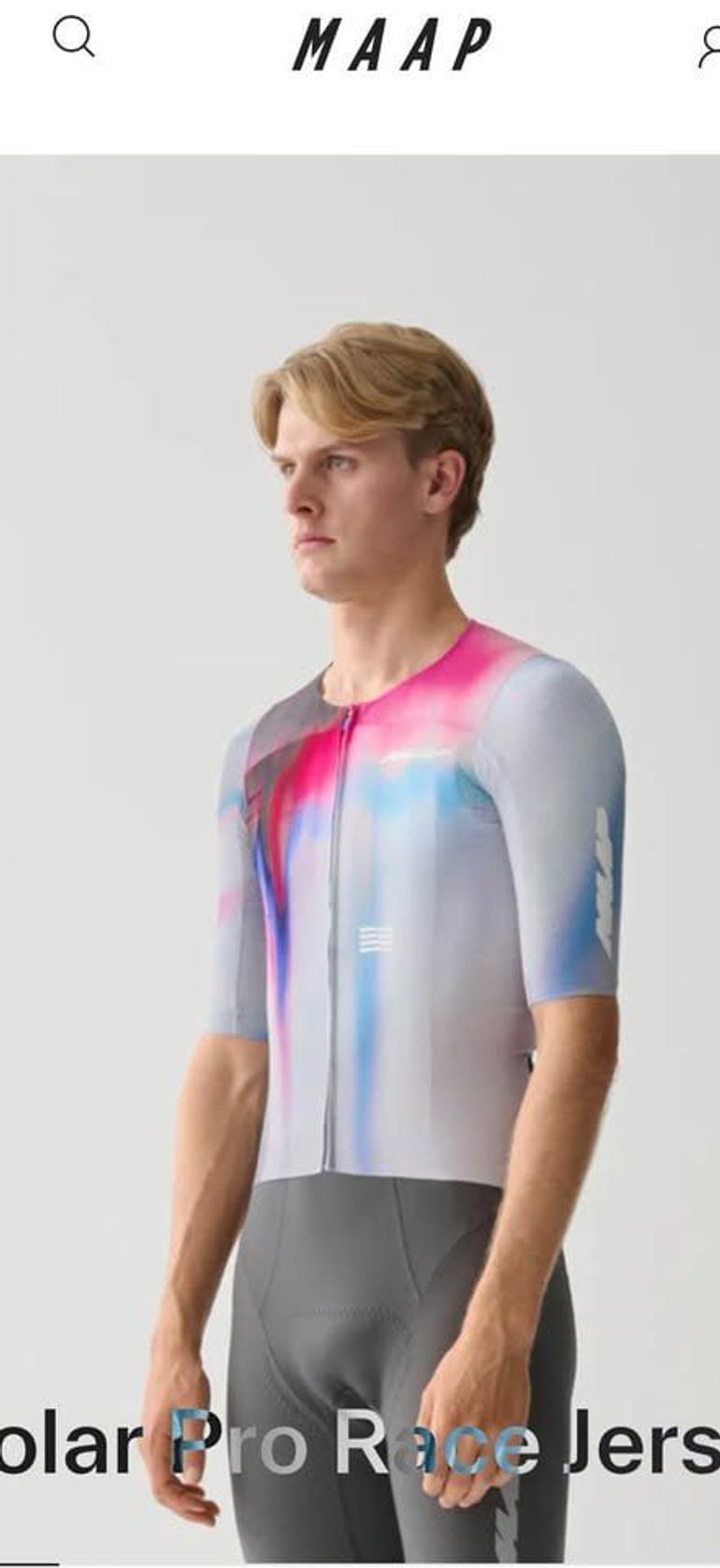 Used MAAP Solar Pro Race Jersey L bike — image 3 of 4