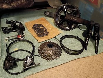 Used Shimano 105 12 speed group set bike