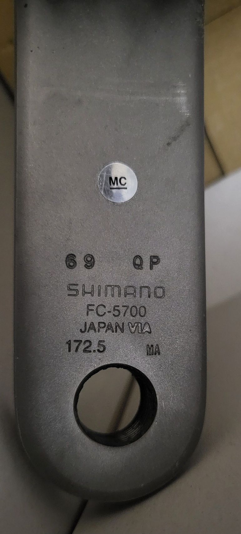 Used Shimano 105 crankset FC-5700 bike — image 3 of 6