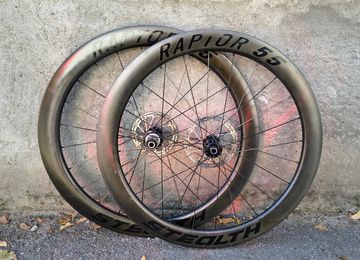 Used Stealth Raptor 55 Carbon Disc WheelsetTubeless Ready Shimano Wheels