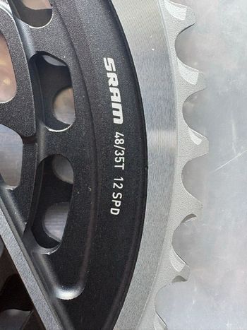 Used Sram RED D1 DUB 2x12 Powermeter 48/35t 172.5 mm bike — image 4 of 5